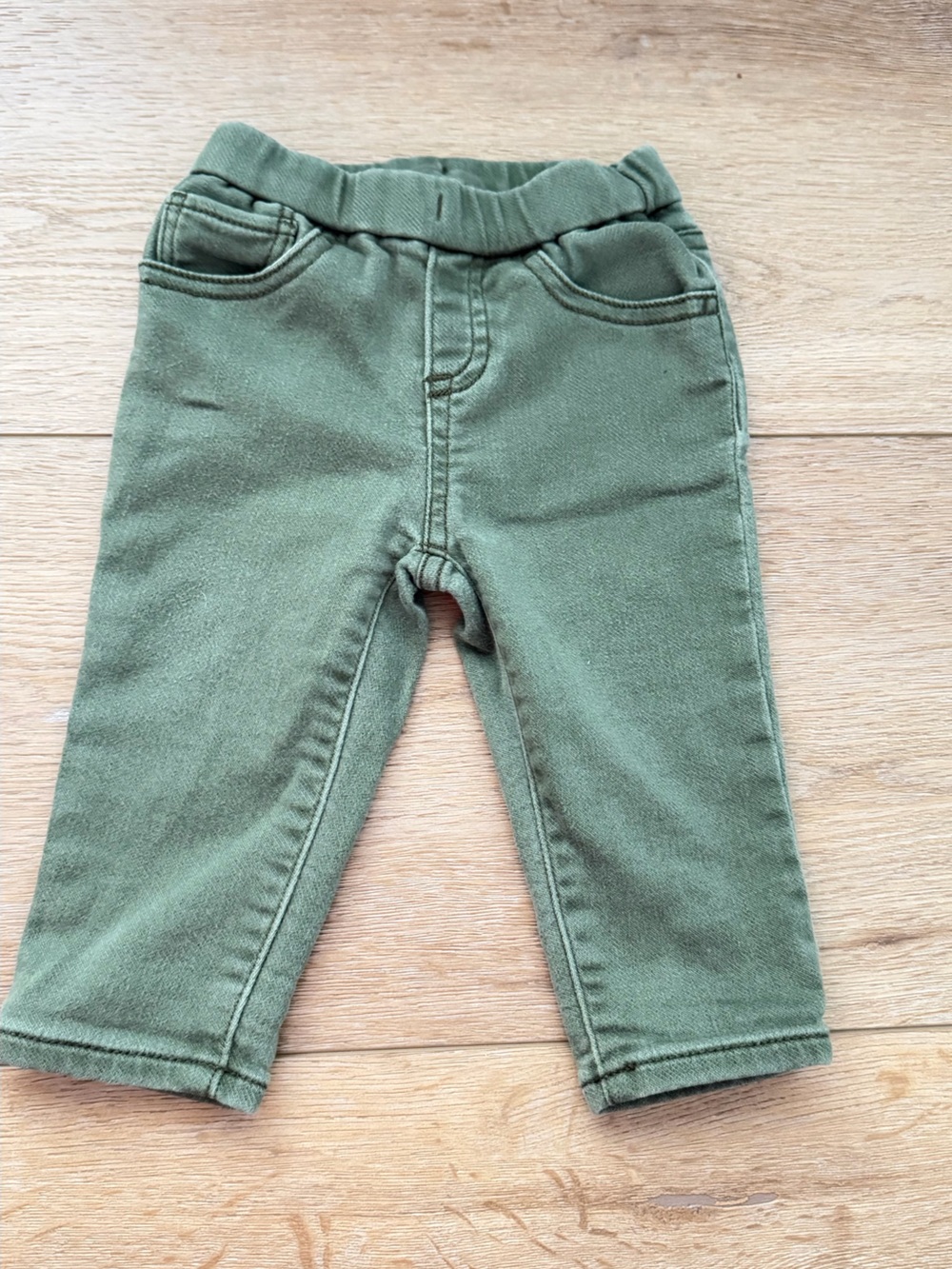 Gap Baby Olive Green Pull-On Slim Jeans 3-6M